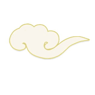 中国风卡通祥云插图素材