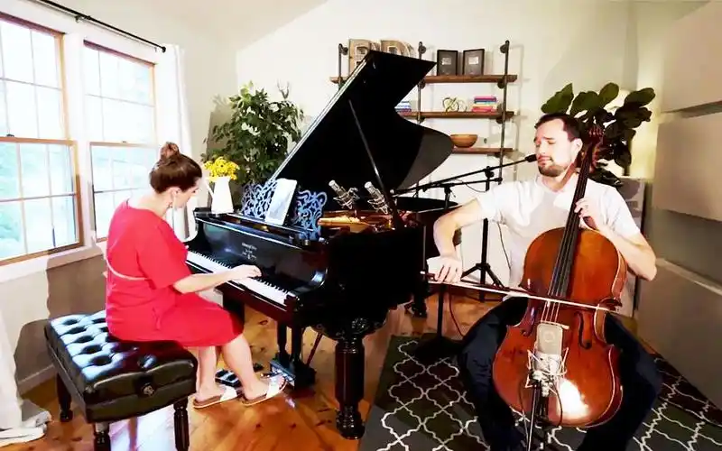 【brooklyn duo钢琴 大提琴】夫妻二重奏numb_哔哩哔哩_bilibili