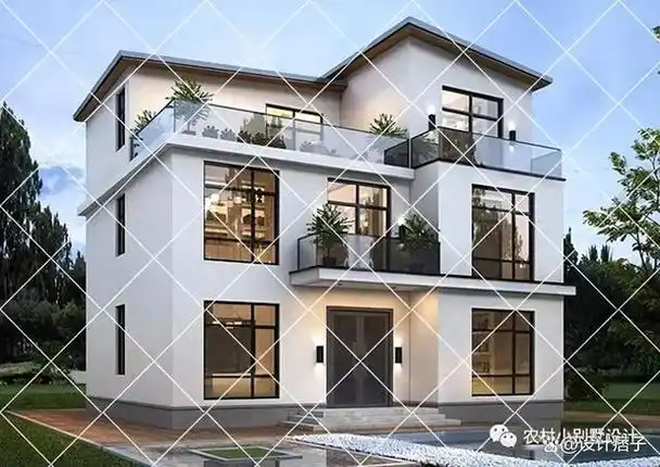 30套轻奢简约三层现代风别墅,设计感十足,年轻人建房首选自建房