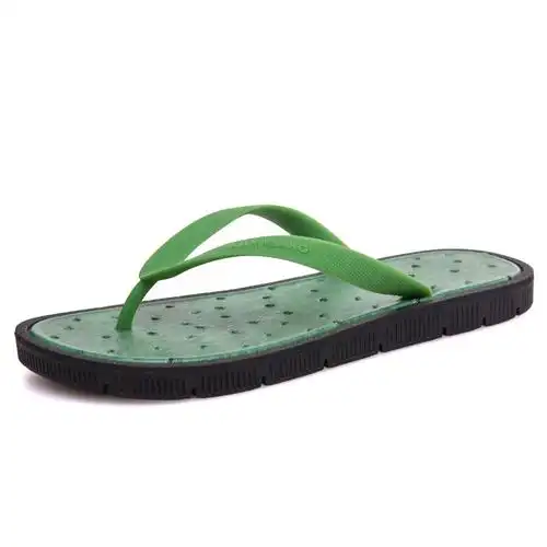 酷设计淋浴 pu 拖鞋夏季男士休闲鞋 pvc 皮带吹舒适橡胶拖鞋户外