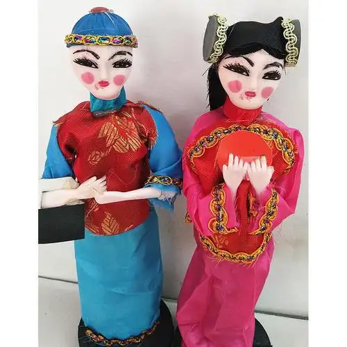 童男女童子丫鬟侍女纸扎人仔布人祭祖冥币金银锡箔烧纸钱祭祀用品