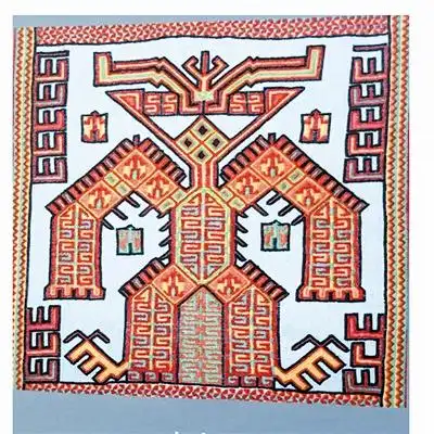 黎族双面绣的麦田守望者