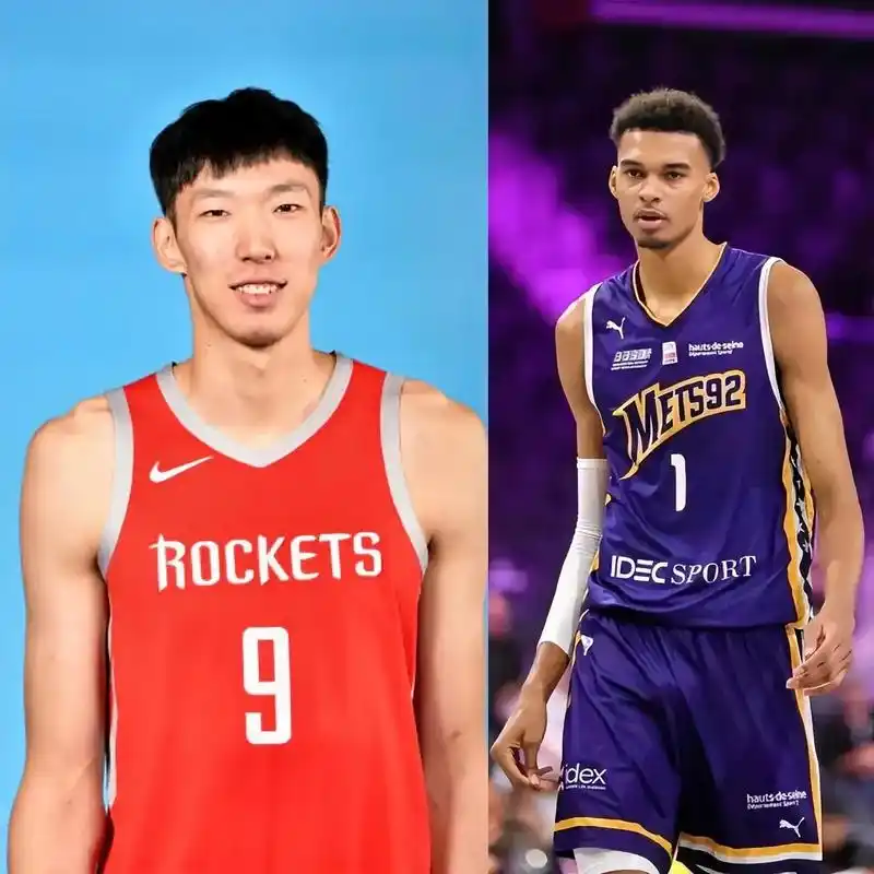 周琦                         文班亚马 身高216cm