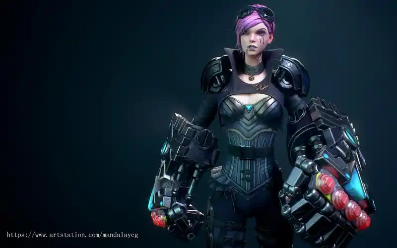 lol 英雄联盟 皮城执法官 角色制作