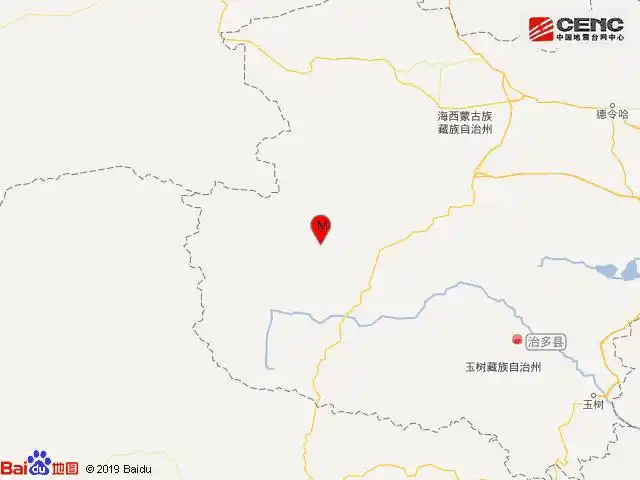 刚刚青海省玉树州治多县发生3.0级地震