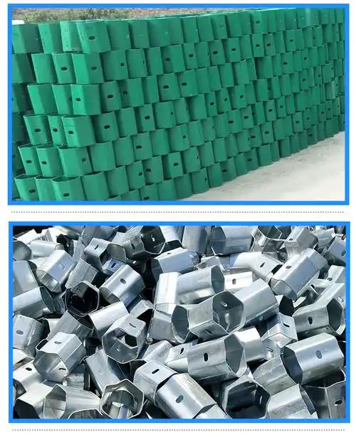 现货批发波形护栏防阻块 铁路隔离护栏板喷塑镀锌二波三波防阻块