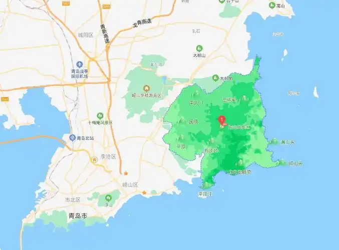 《崂山风景区全域图》《崂山区全域图》《青岛市全域图》《山东省全域