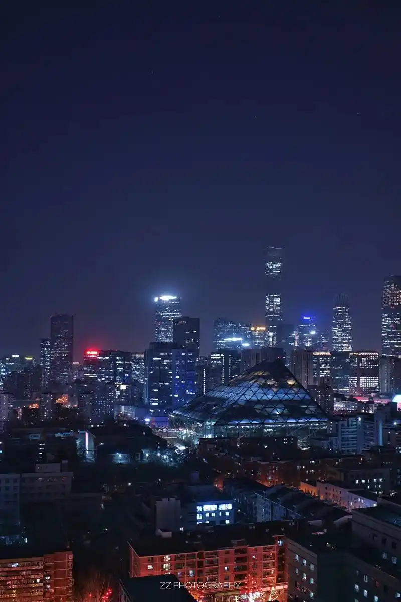 这里的万家灯火 总有一盏为你而亮 #摄影 #北京 #北京国贸 - 抖音