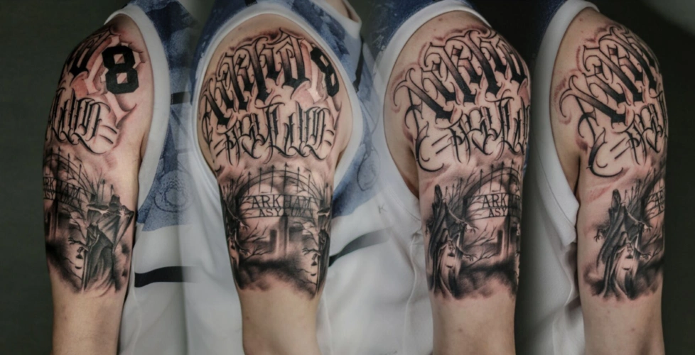 大臂纹身图案大全男生超酷大臂纹身图片8