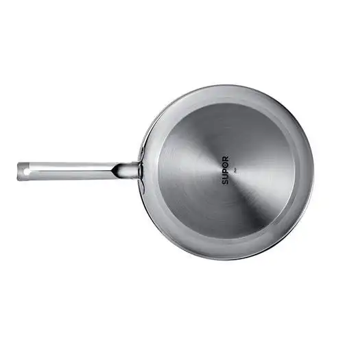闪购自营 苏泊尔(supor)ej28bs01 平底锅 28cm雅逸304不锈钢复底煎锅