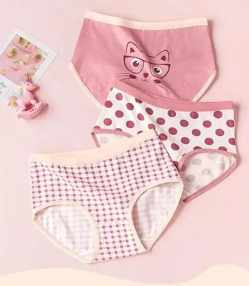 女生内裤中学生女童内裤平角儿童四角平裤小女孩三角裤小童短裤女宝宝