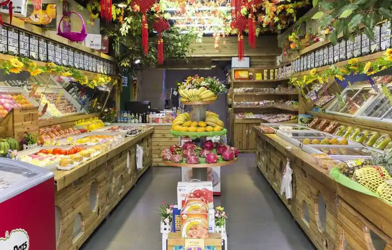 重庆水果店装修设计效果图_水果店装修预算费用