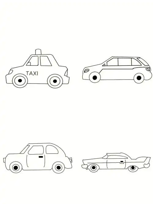 男孩子喜欢的简笔画07汽车大全0基础可操作