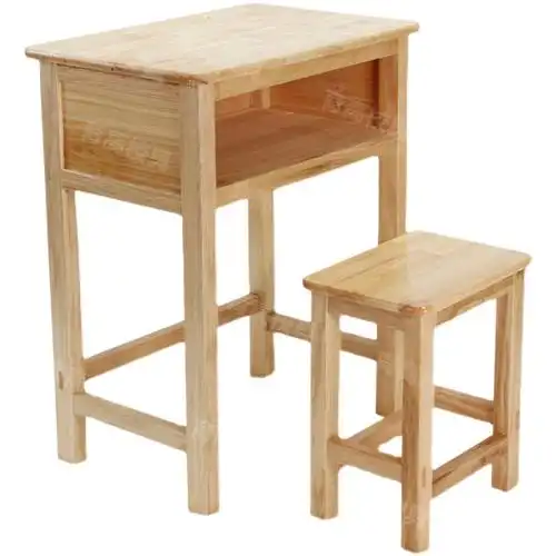 实木课桌辅导班学校课桌椅家用学习中小学生书桌写字台课桌椅