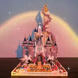 兼容乐高女生系列迪士尼城堡积木成年人520情人节礼物送女友男孩