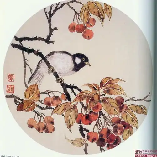 名家 黄世多 国画 - 樱桃