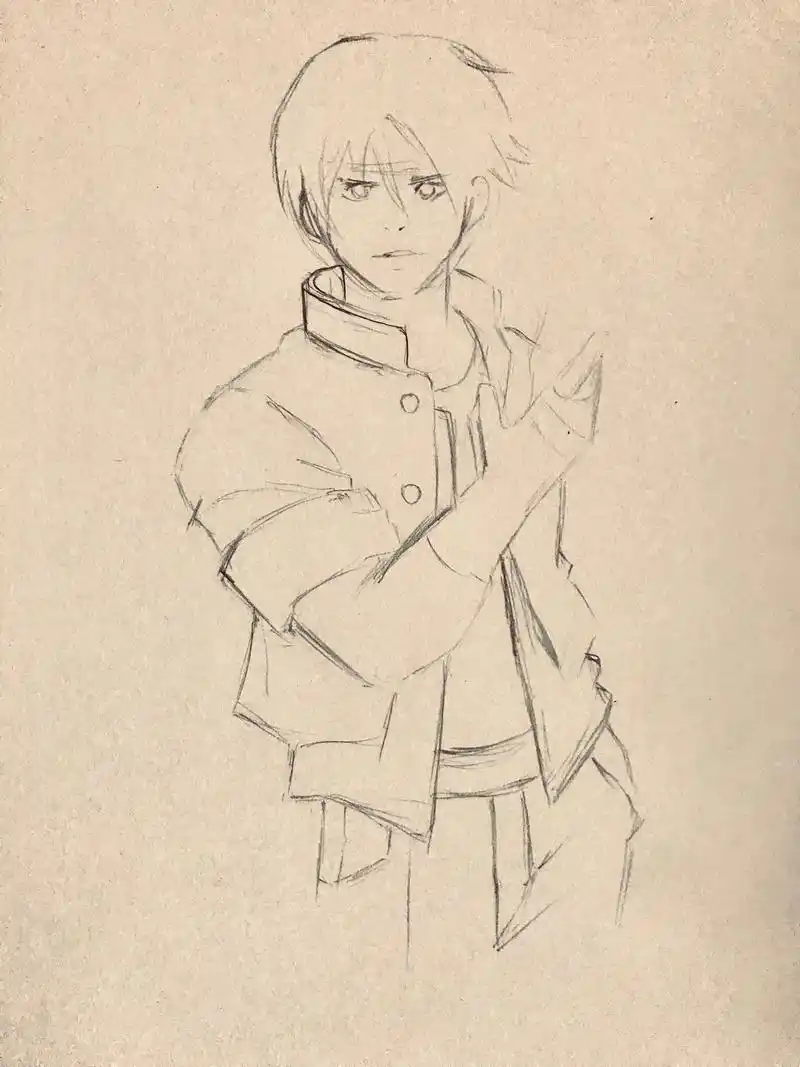 草薙京.#手绘 #临摹 #绘画过程 #动漫 #每日一画 - 抖音