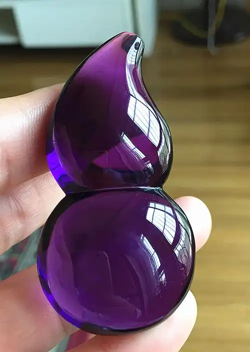 紫水晶葫芦吊坠寓意福禄双收招财旺运尺寸齐全男女款葫芦挂坠送绳