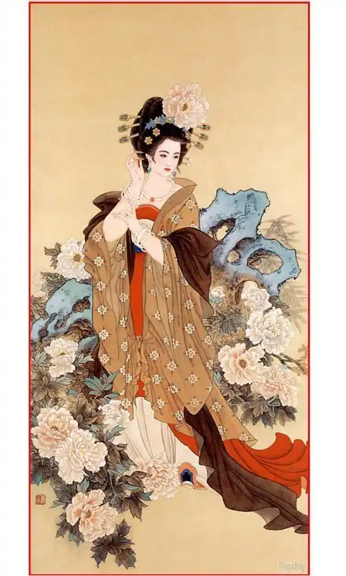 求古代唐朝杨贵妃复原图