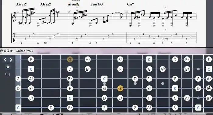 所以换算成级数的改变,第18-20小节,运用了6-7-6-4-1,这样的和弦连接.