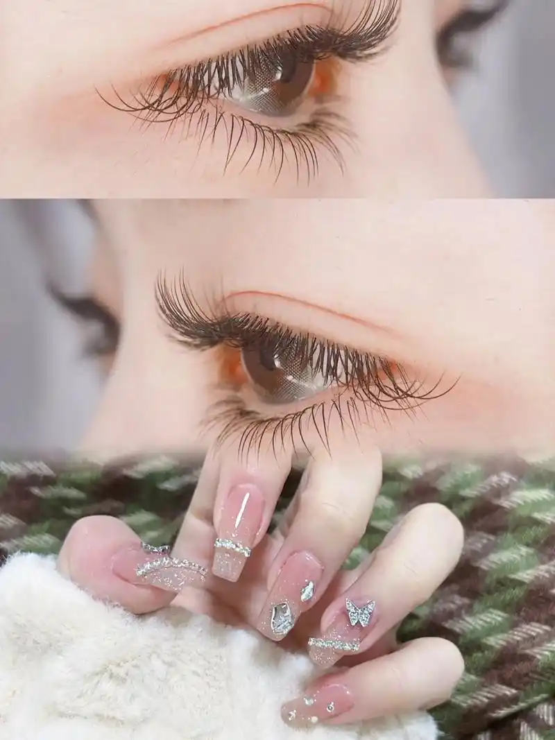 9美甲美睫任选.美甲9799本甲大小钻77款式随意做.  - 抖音