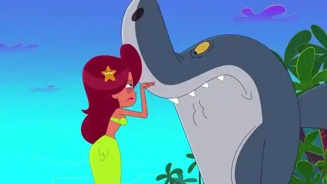 鲨鱼哥老是欺负鬣狗被美人鱼教训了