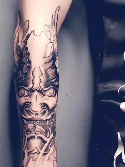 般若包小臂_纹身图案手稿图片_老蒋的纹身作品集