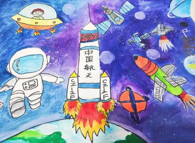 一年级小朋友参赛作品科幻画