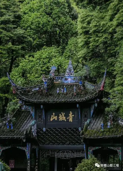 其中老君阁为青城第一峰绝顶, 海拔1260米.