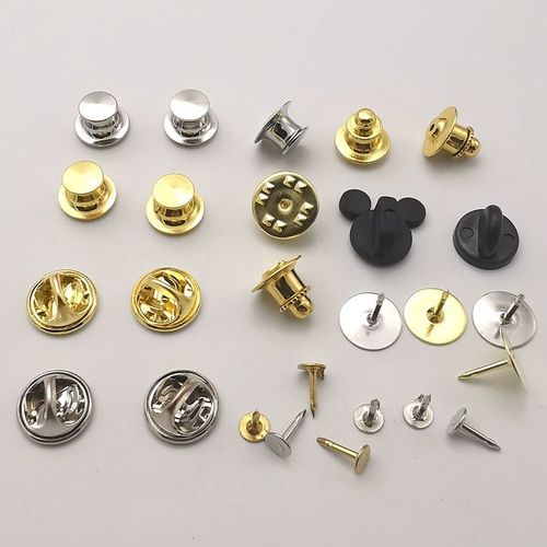 通用胸针备用蝴蝶扣卡帽胸章徽章刺马针diy手工材料配件纽扣