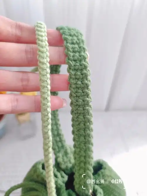 钩织包包带子包绳窗帘扎绳附图解