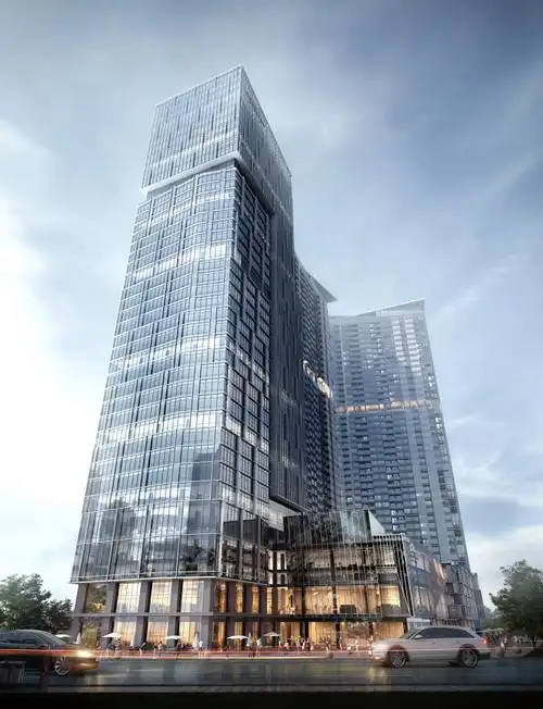 不仅如此,写字楼的外观以规则的几何线条打造纯净的视觉成果,保证每层