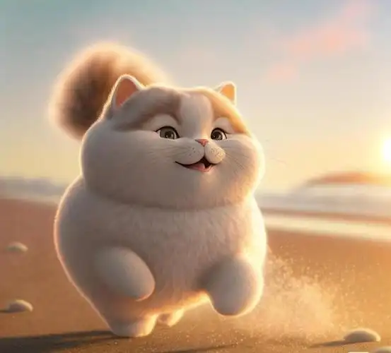 快乐的大肥猫来啦,谁说一定要减肥才好看,这个小可爱已经胖成球了