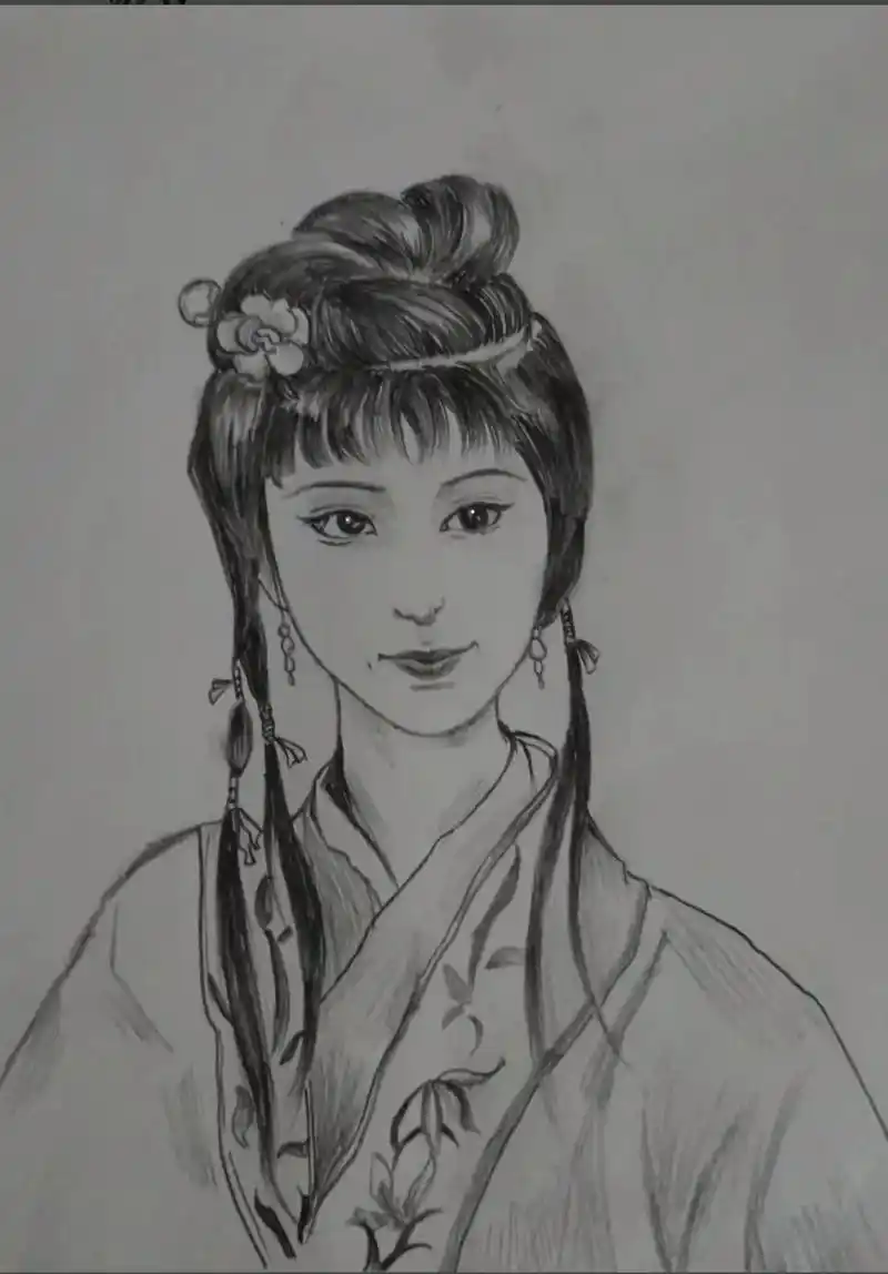 斗胆画一个林黛玉.#上热门 #画画 #手绘 #原创作品 #林 - 抖音