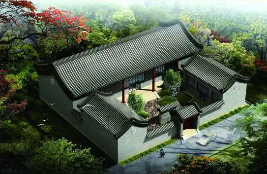 会"呼吸"的一进院四合院建筑设计