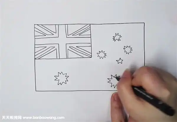 澳大利亚国旗怎么画