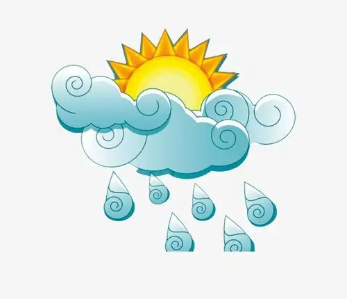 夏天冰爽西瓜太阳雨伞矢量图装饰卡通插图