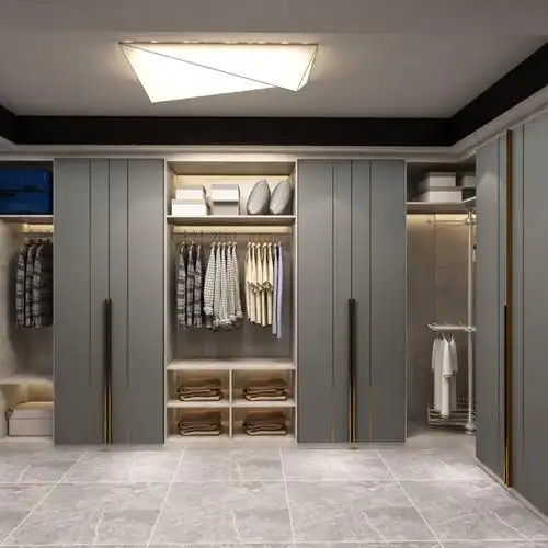 全屋定制整体衣柜定做卧室衣帽间衣橱现代北欧轻奢衣柜设计订做