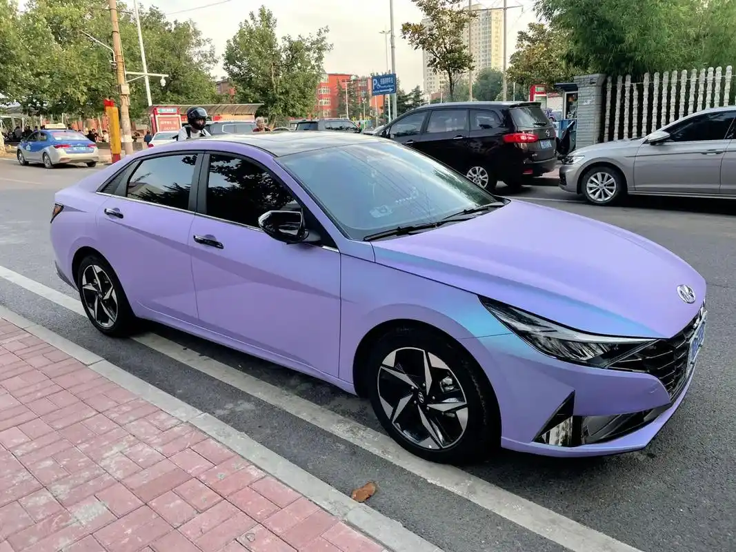 伊兰特改色 陶瓷冰川蓝,很好看的颜色啊