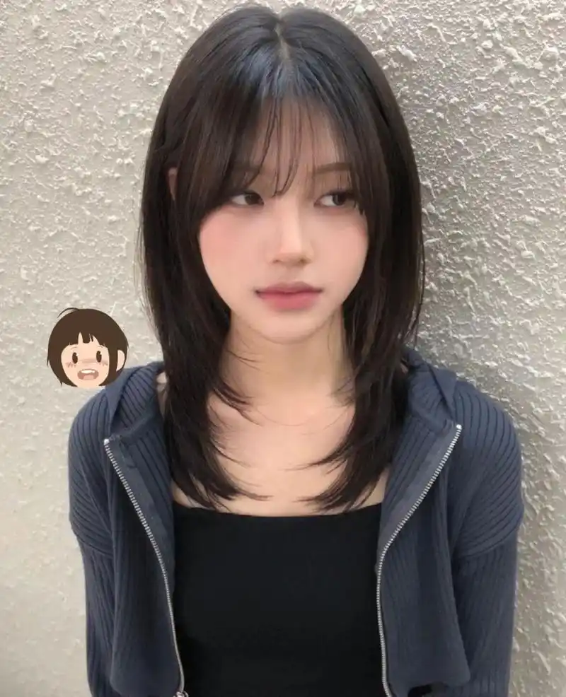 大脸 女生一定要试试的锁骨发发型方圆脸的救修容显 脸小!