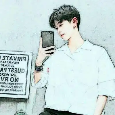 手绘超酷男生微信图像7_微信头像