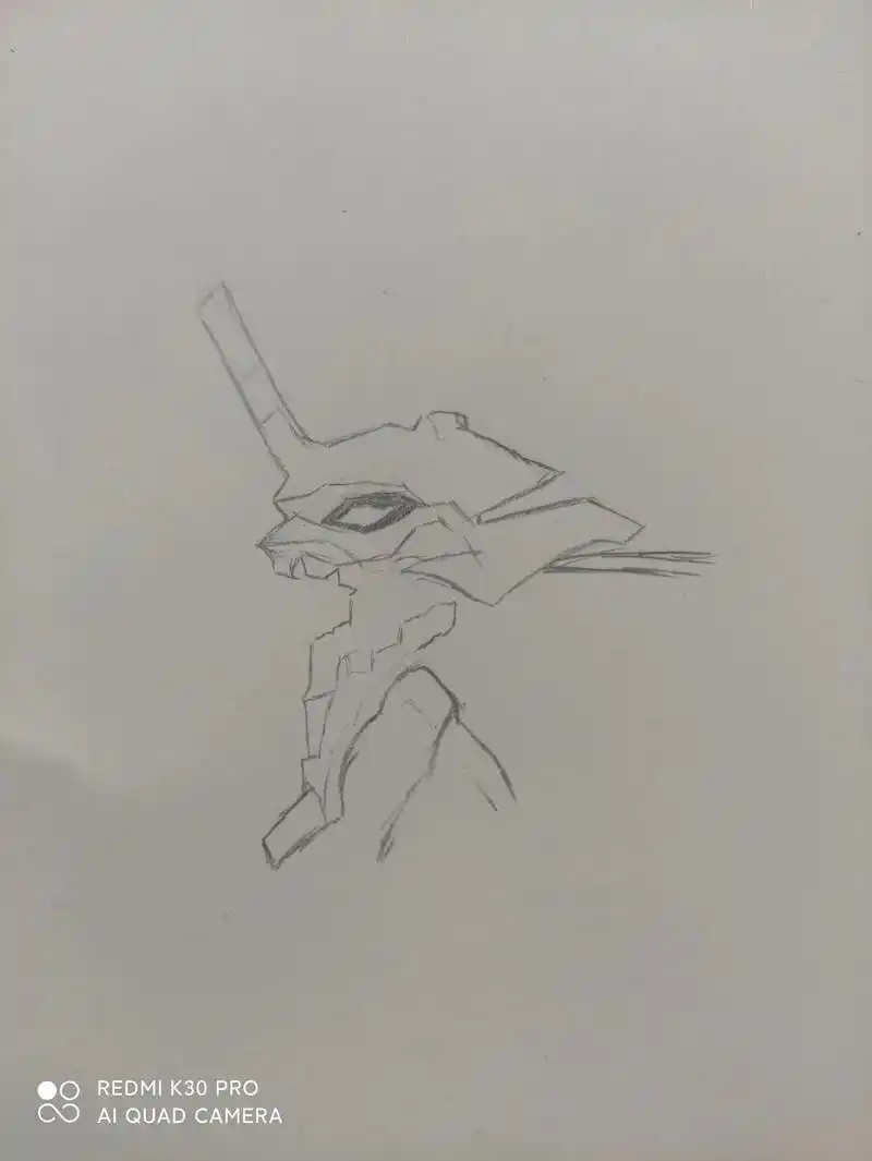 画画 #绘画 #临摹 #简笔画 #eva #初号机 #动漫 - 抖音