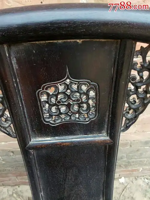 清代小叶紫檀皇宫椅,圈椅王一套._木椅/凳_第9张_7788旧家具收藏