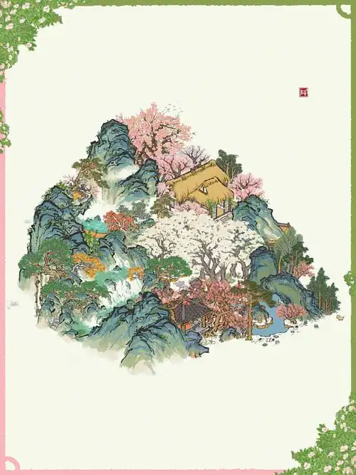 江南百景圖  #江南百景图  #江南百景图建筑  #仙境  #桃花  #薯