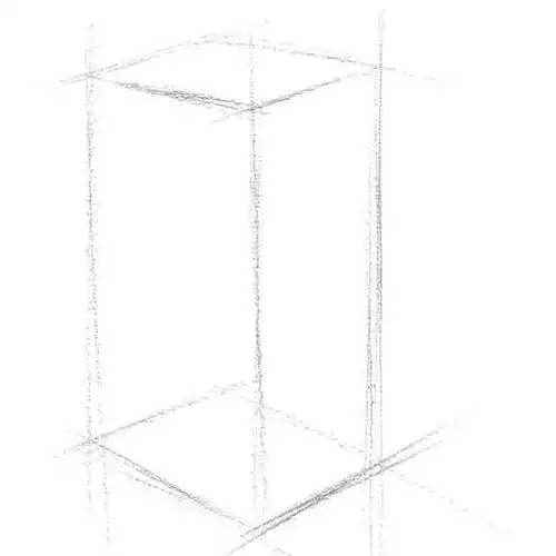 零基础素描教程:分步骤讲解长方体素描画法,简单易学,快学习