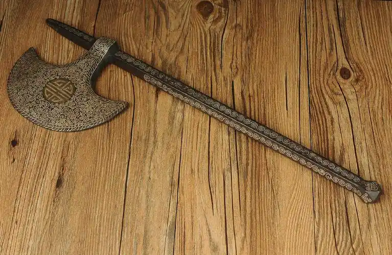 wz326◆旧蔵 時代品◆清代 鉄製 錯金錯銀 金剛