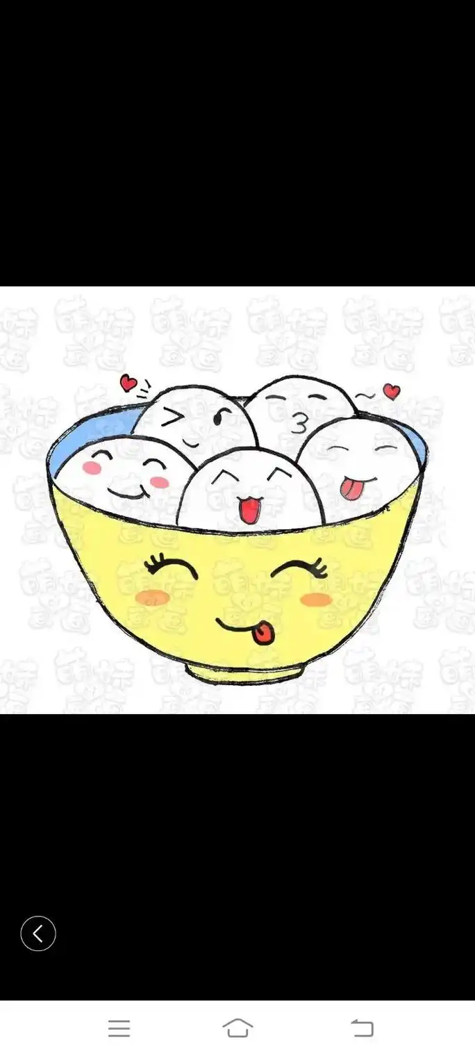 元宵节卡通可爱元宵节猜灯谜儿童画元宵节日汤圆点心手绘插画元宵