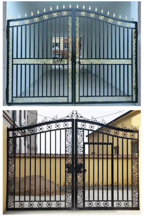 定制铁艺大门 别墅小区庭院大门 防盗铁艺大门 厂家直销支持定制