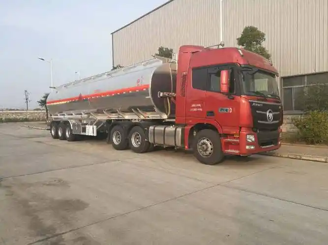 湖北楚胜铝合金半挂40吨油罐车csc9405gyyle型铝合金运油半挂车