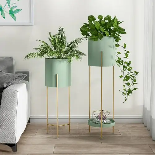 花架室内铁艺艺花盆架客厅落地式花架子绿萝现代简约花架